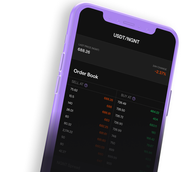 Buycoins mobile app screenshot